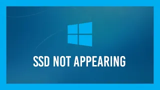 Fix new SSD not showing up in Windows | EASY | NO DOWNLOADS