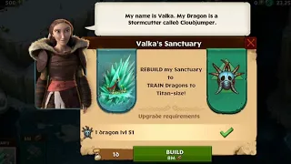 Train Titan size Dragon at VALKA'S SANCTURARY | DRAGONS: RISE OF BERK