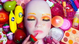 ASMR Fruity Makeup on Mannequin (Whispered)