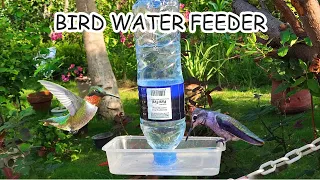 Simple Homemade Bird Water Feeder | How To Make A Bird Water Feeder Easy