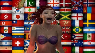 Ariel in different languages meme