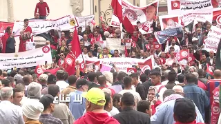 تدفق آلاف التونسيين على شارع بورقيبة لمسنادة قيس سعيد..لاللتدخل الأجنبي ونعم لمحاسبة الخونة !!