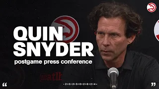 Hawks vs. Bulls Postgame Press Conference: Quin Snyder