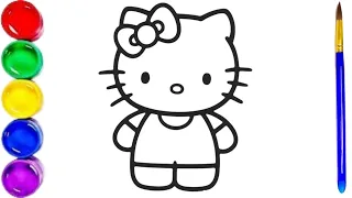 How to Draw Hello Kitty Draw so Cute for Kids & Toddlers