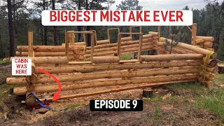 What did I just do!!! Log Cabin Build- Episode 9