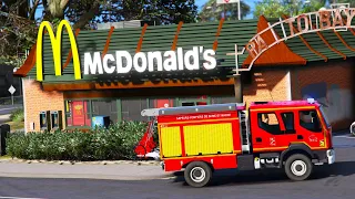 [GTA5] UN INCENDIE SE DÉCLARE DANS UN MCDONALD'S | SDIS-77