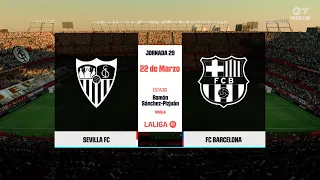 SEGUIMOS MANDANDO EN LA LIGA / Sevilla vs Barcelona / modo carrera