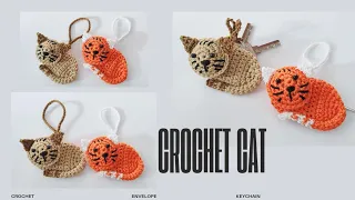 Crochet cat keychain (subtitle)