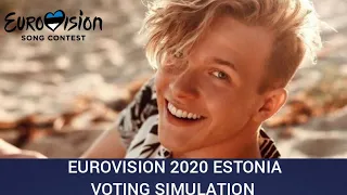 Eurovision 2020 | Voting Simulator | Your Votes + YouTube Jury | Estonia