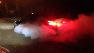 C63 amg burn out!! and sound!!!!