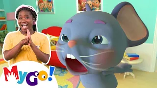Hickory Dickory Dock + MORE! | MyGo! Sign Language For Kids | CoComelon | ASL