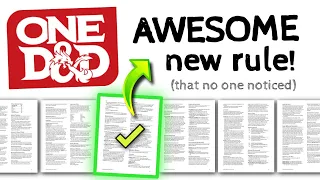 The BEST One D&D Rule Nobody Is Talking About