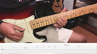 Stay With Me - Miki Matsubara - Guitar Solo Tutorial (W/TABS) - City Pop (真夜中のドア)