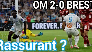 RÉSUMÉ OM 2-0 BREST, ENCORE TROP DE DECHETS TECHNIQUES.