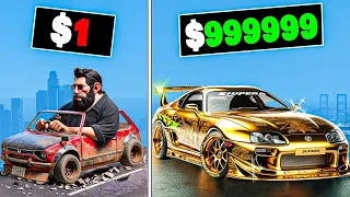 $1 to $1,000,000 Fast and Furious Car in GTA 5