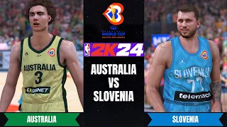 AUSTRALIA vs SLOVENIA | 2023 FIBA World Cup | NBA2K24 ULTRA Realistic Graphics Concept Gameplay