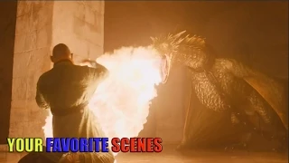 Game of Thrones S05E05 - Epic Dragon Scene (Daenery's Feeds Viserion and Rhaegal)