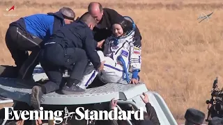 Russian film crew return to earth after filming for the world's first movie in orbit