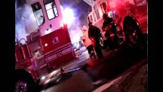 Baltimore City 3 Alarm Fire Video & FD Radio Audio 1/24/13