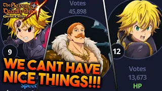THIS IS WHY WE CAN'T HAVE NICE THINGS... LETS TRY & FIX THE VOTES! | Seven Deadly Sins: Grand Cross