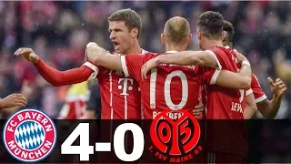Bayern Munich Vs Mainz 4-0 All Goals And Highlights 16/09/17 Bundesliga (Lewandowski Muller Robben)