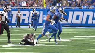 Jack Campbell records first NFL sack, then runs to Lions locker room | Alim McNeill also gets a sack