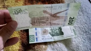 Primer BILLETE De 200 PESOS De MIGUEL HIDALGO Y JOSE MARIA MORELOS