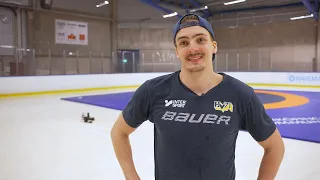 Isac Brännström från dagens träning