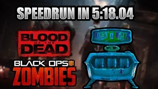 WORLD RECORD 29/10/2018 | Blood Of The Dead | Pack A Punch Speedrun, No Elixirs, Solo in 5:18.04