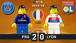 Paris Saint Germain PSG vs Lyon 2-0 ● Ligue 1 (17/09/2017) ● goal highlights Lego Football film