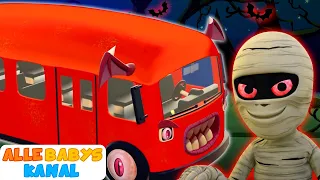 Gruselige Räder im Bus 🚌🧟| Halloween-Lieder für Kinder | @ABCKinderliederaufDeutsch