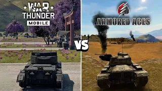 War Thunder Mobile VS Armored Aces Tank War Comparison