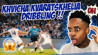 Khvicha Kvaratskhelia Invents Dribbling Never Seen In Football! 😱 | REACTION!!