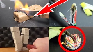 EXPERIMENT - Glowing 1000 degree KNIFE VS (COMPILATION!!!!) #2