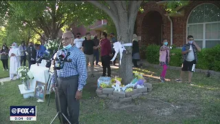 Family, friends hold candlelight vigil for Allen family killed in murder-suicide