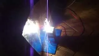 Homemade carbon arc lamp