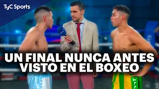 INSÓLITO FINAL EN EL BOXEO ARGENTINO 🥊 SE ESTABAN GOLPEANDO Y EL ÁRBITRO LOS DESCALIFICÓ A AMBOS 🔥