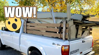 Dumpster Diving - Biggest Truckload of Scrap Aluminium Siding!