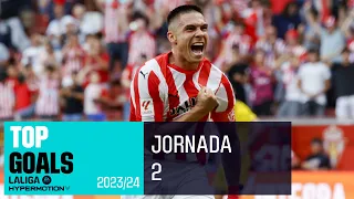 TOP Goals Matchday 2 LALIGA Hypermotion 2023/2024