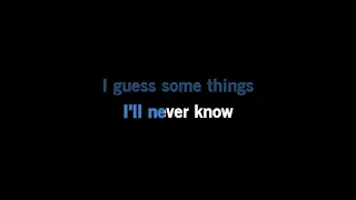 Teddy Swims - Some Things I'll Never Know [Karaoke Version]