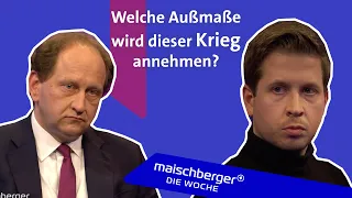 Sondersendung Ukraine-Krieg: Kevin Kühnert und Alexander Graf Lambsdorff  | maischberger. die woche