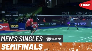 Korea Open Badminton Championships 2022 | Victor Svendsen (DEN) vs Weng Hong Yang (CHN) | Semifinals
