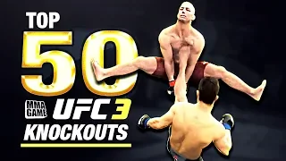 EA SPORTS UFC 3 - TOP 50 UFC 3 KNOCKOUTS - Community KO Video ep. 10
