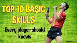 Top 10 Fundamental Skills Table Tennis