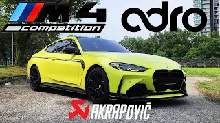 AKRAPOVIC BMW G82 M4 COMPETITION LCI ft ADRO KIT | ULTIMATE MAKEOVER 2023 M4C