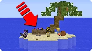 PERDIDOS EN UNA ISLA DESIERTA EN MINECRAFT 😱