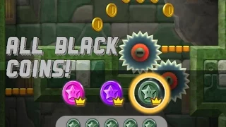 Super Mario Run - World 4-1 "Cutting-Edge Spire" - (All Black Coins)