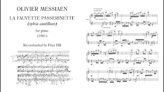 Messiaen, Olivier/Hill, Peter (1961/2012): La fauvette passerinette pour piano — Alexander Soares