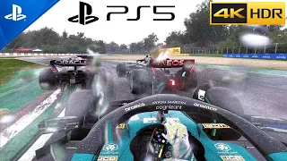 (PS5) The New F1 23 Gameplay in TV Pod Offset View & Rain is INSANE ! | ULTRA Graphics 4K 60FPS HDR