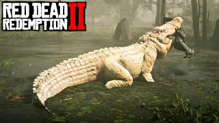 RED DEAD REDEMPTION 2 #42 | CAÇANDO O JACARÉ GIGANTE LENDÁRIO e MISSÕES SECUNDÁRIAS!